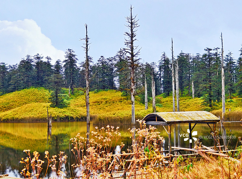 瓦屋山鸳鸯池图片素材