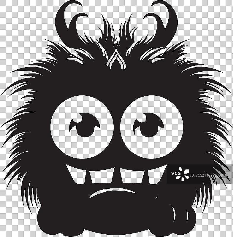 可爱的夜骑者单色致敬小人物图片素材