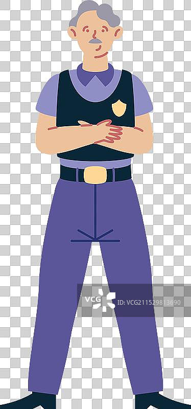 穿着防弹背心的警察图片素材