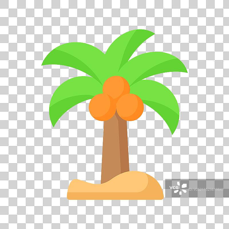 现代风格的美丽椰子树图片素材