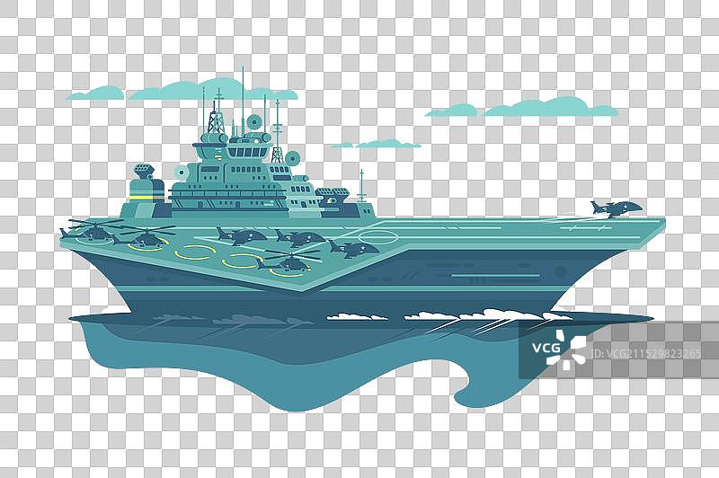 带有直升机的航空母舰图片素材