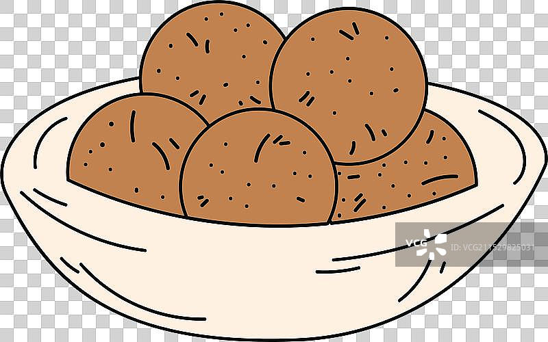 印度节日食品：蔬菜炸饼图片素材