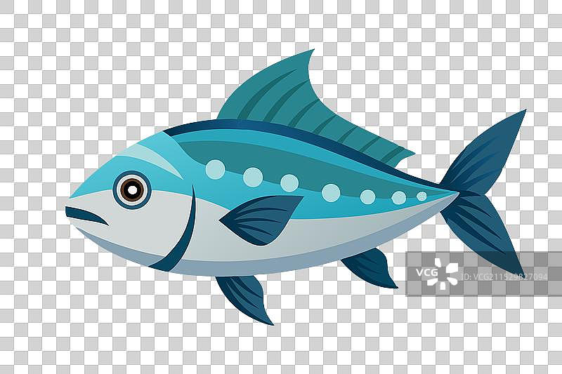 漂浮在白色背景下的水中鱼类图片素材