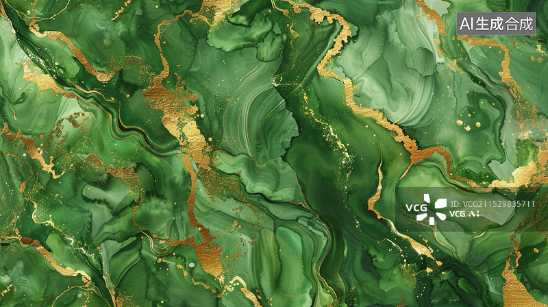 【AI数字艺术】奢华绿玉石纹理背景图片素材