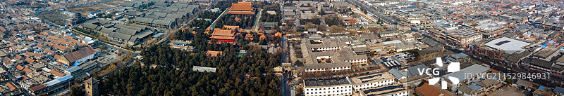 曲阜 曲阜明故城 富良商务中心 秉礼南路 孔庙 航拍图片素材