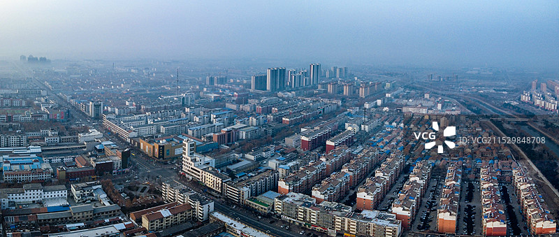 鱼台县 孝贤广场 孝贤大道 运河城 金贤源大厦 航拍图片素材