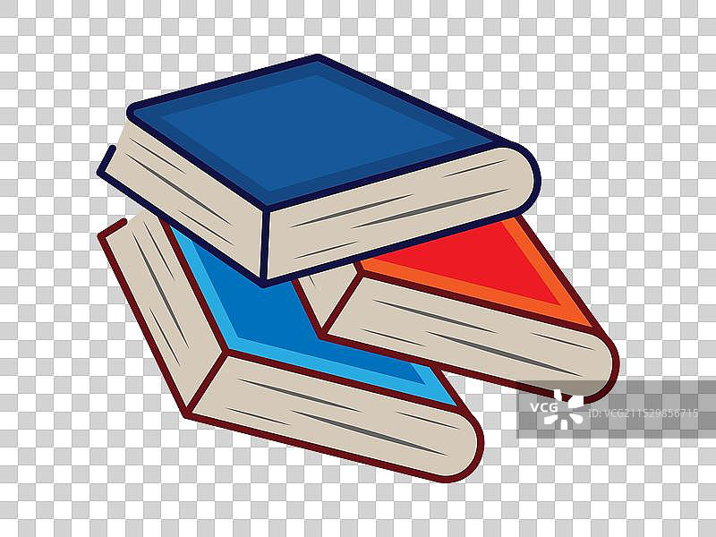 白色背景上的书籍图片素材