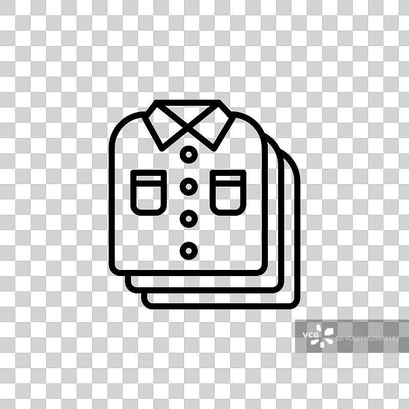 叠放的折叠衬衫图标图片素材