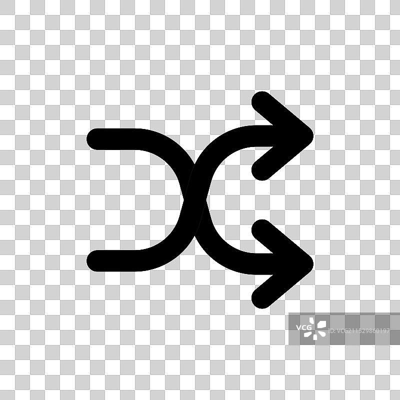 洗牌箭头图标图片素材