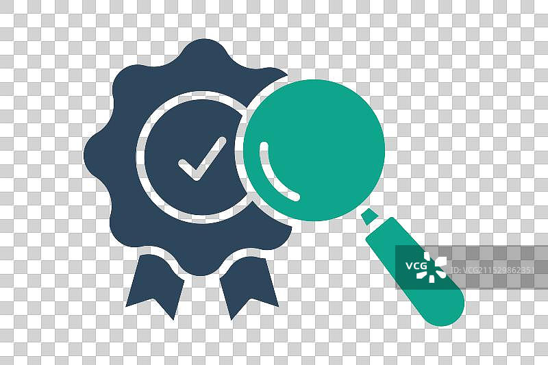 质量控制图标，实心图标风格图表图片素材