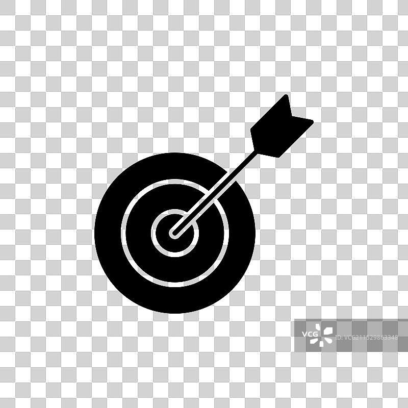 飞镖图标集，目标飞镖，目标线符号图片素材