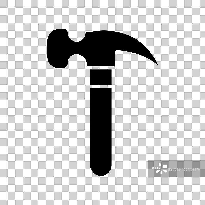 锤子图标集：建筑、施工与木工图片素材