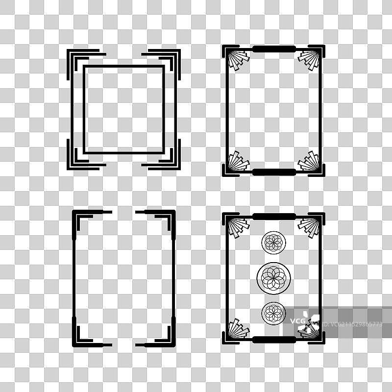 经典框架设置列表图标图片素材