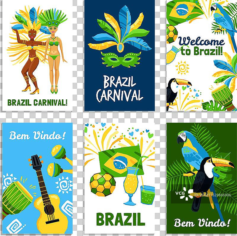 巴西海报套装图片素材