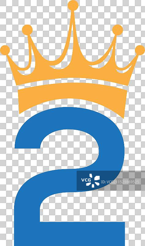 两个皇冠标志设计模板图片素材