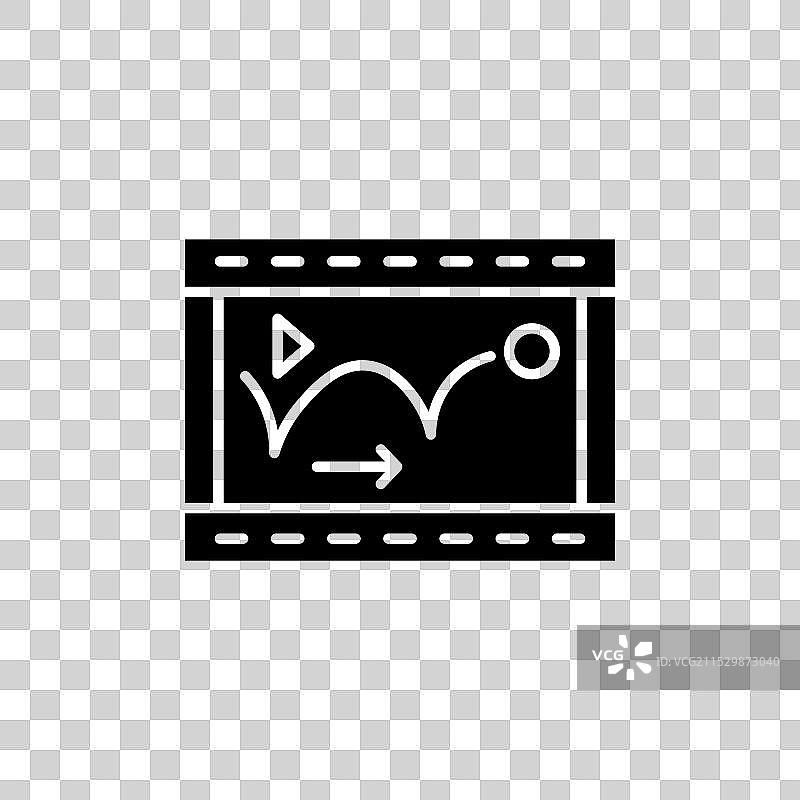 创意视频动画师的动画图标集图片素材