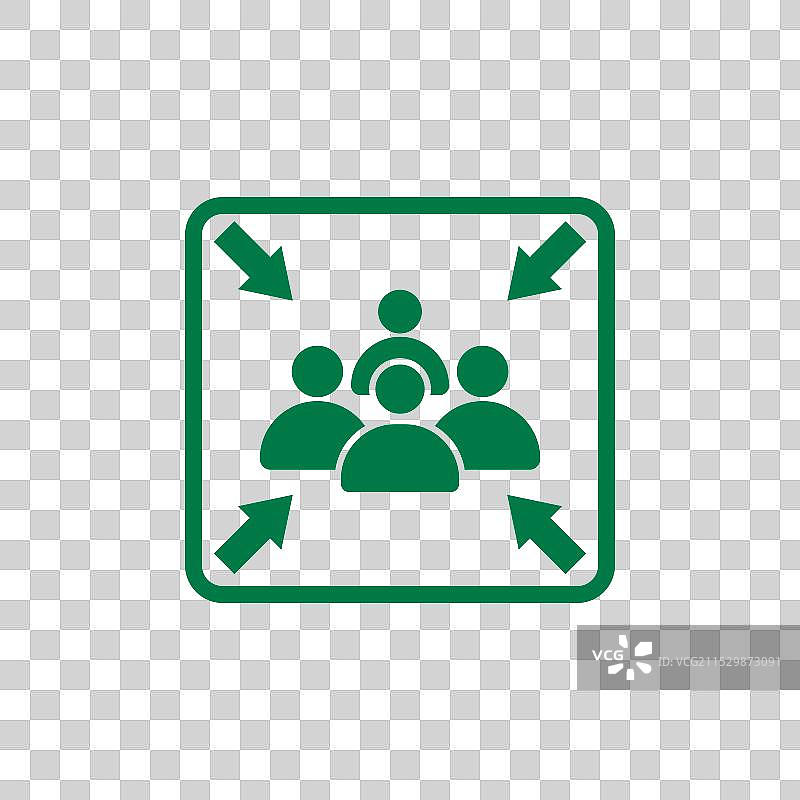 紧急火灾集合点图标集图片素材