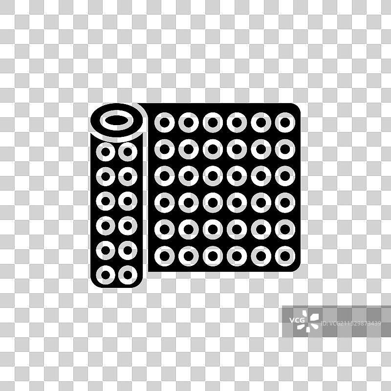 气泡膜图标集 塑料餐具 气泡包装图片素材