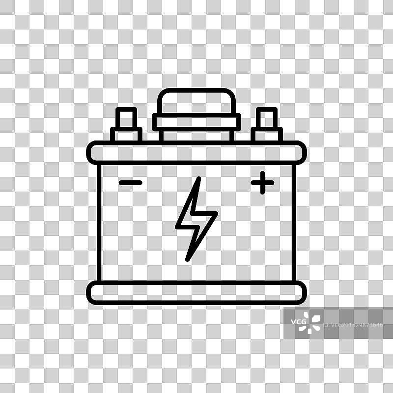 汽车电池图标集 电力 锂铁图片素材