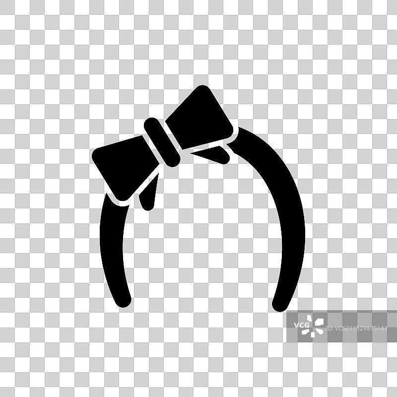 发带图标集，头带丝带符号，女性图片素材