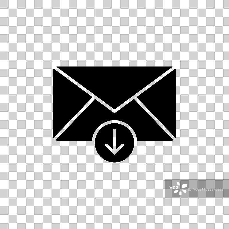 收件箱图标集 邮箱 邮件 下载箭头图标图片素材
