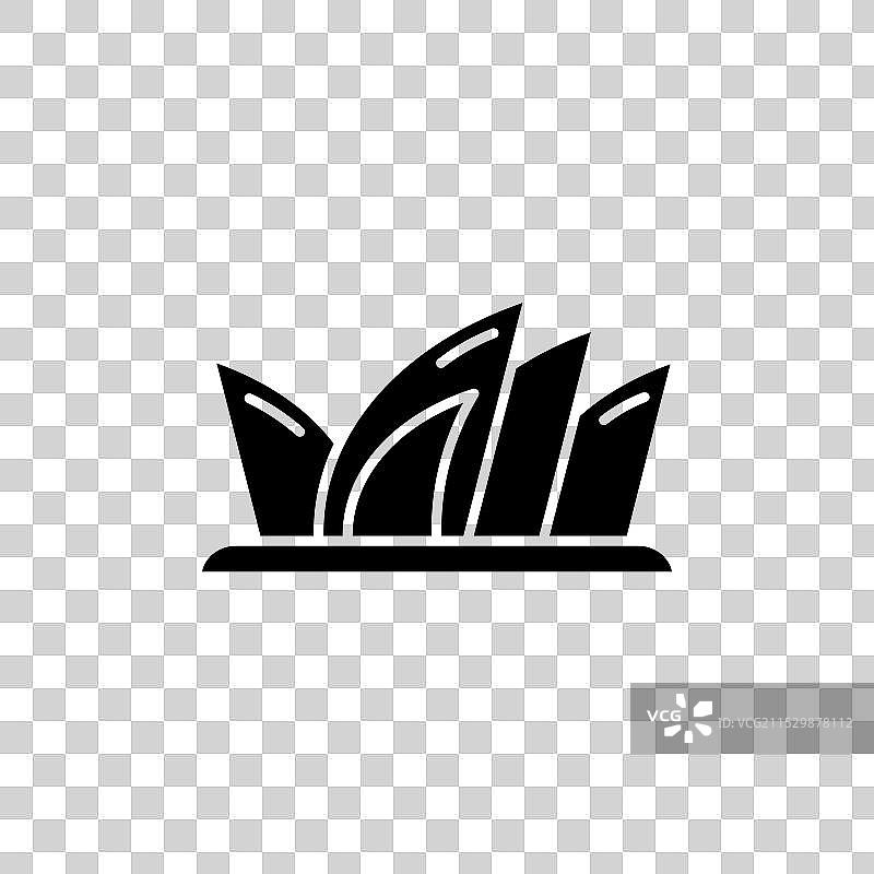 悉尼歌剧院图标集 澳大利亚地标图片素材