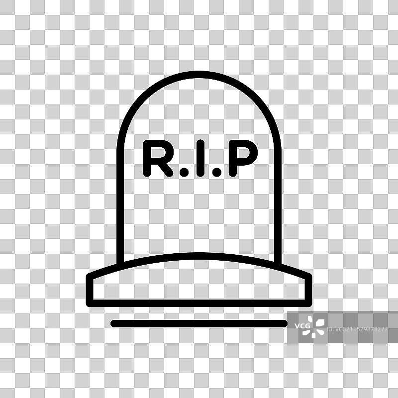墓碑图标集 RIP 石碑符号 死亡图片素材