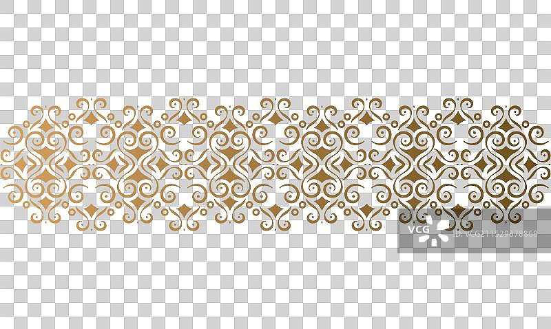 优雅的金色装饰边框模板图片素材