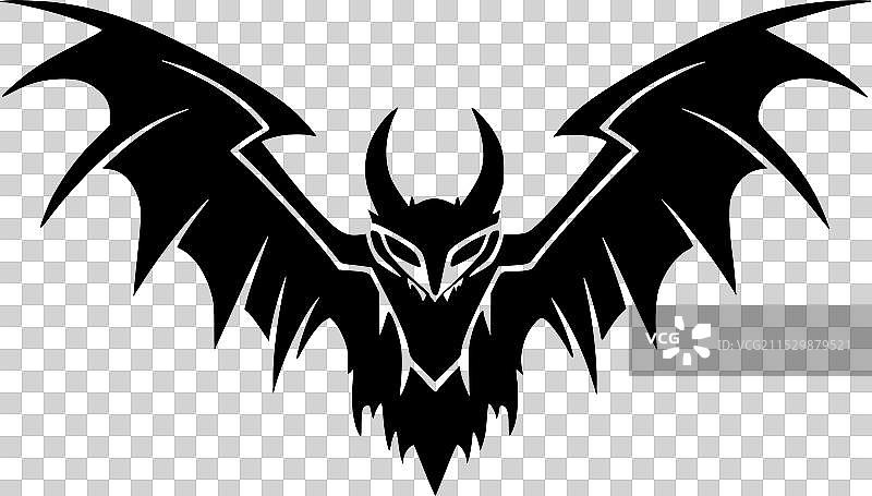 蝙蝠 - 极简和简单的轮廓图片素材