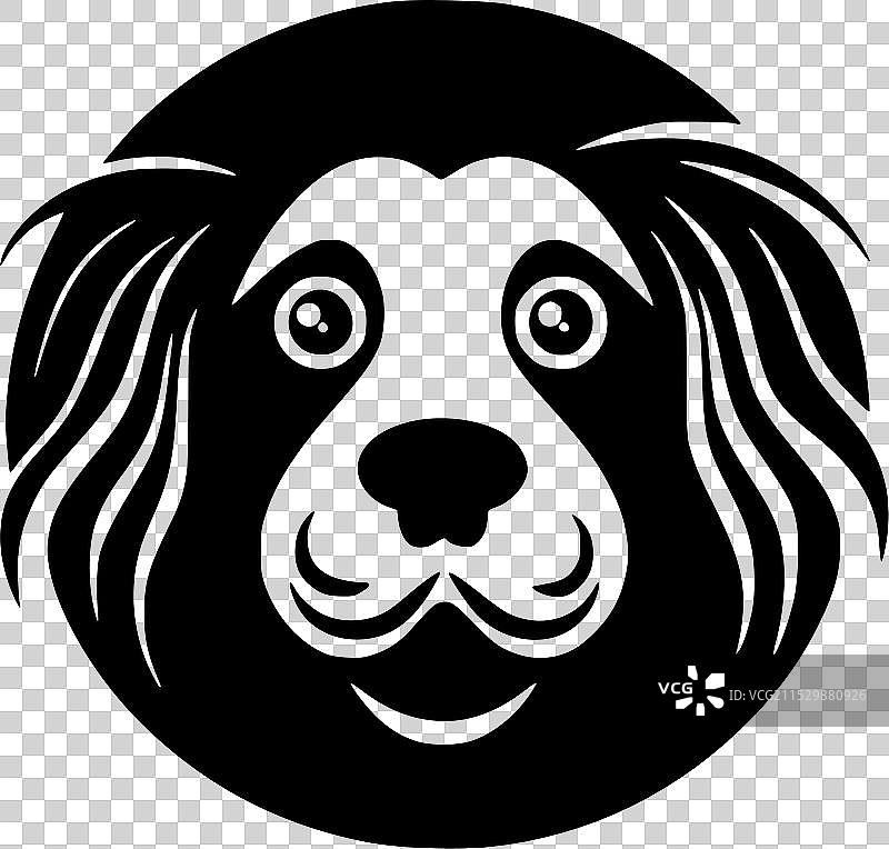 黑白狗图片素材