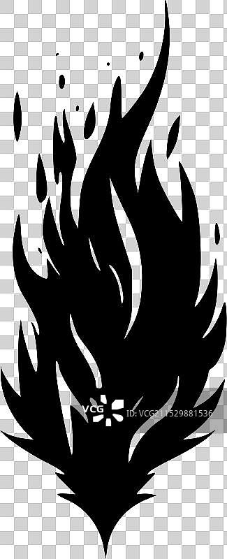 火 - 极简和简单的轮廓图片素材