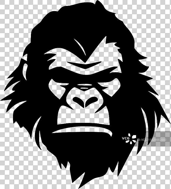 大猩猩 - 高质量标志 - 适合T恤设计图片素材