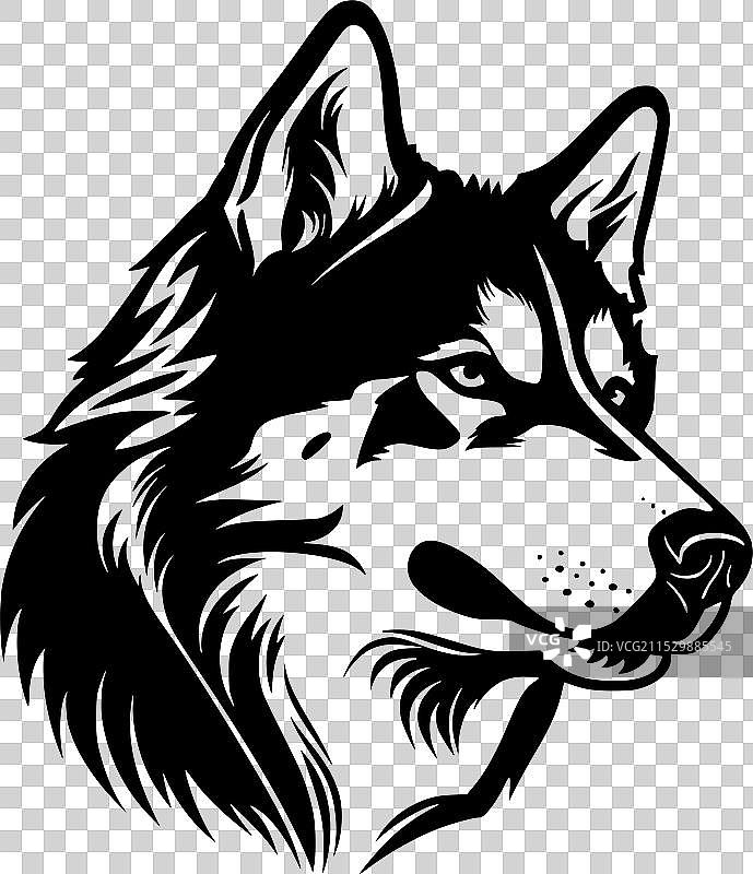 西伯利亚哈士奇 - 高质量标志 - 理想用于图片素材