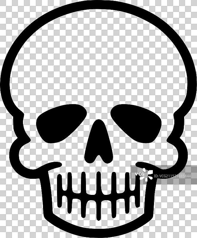 骷髅 - 极简和简单的轮廓图片素材