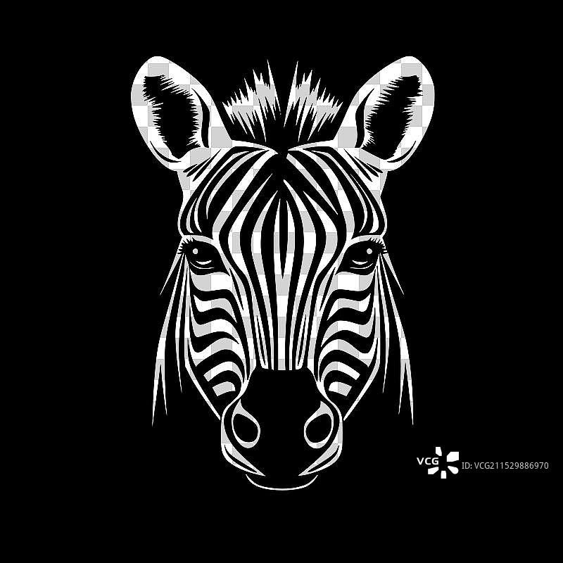 小马驹 - 极简风格的平面logo图片素材