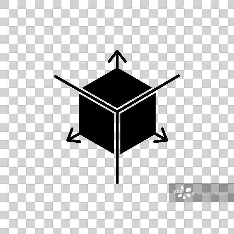 BIM图标集 3D模型 建筑尺寸符号图片素材