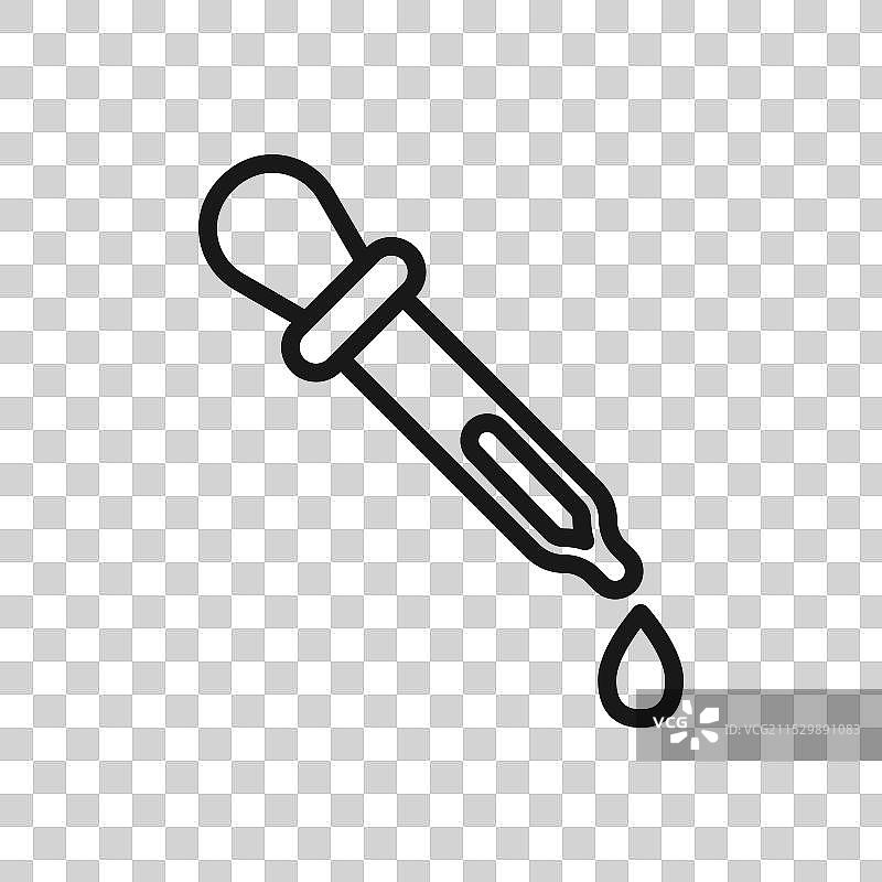 半个滴管图标图片素材