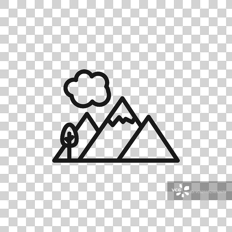 山脉图标图片素材