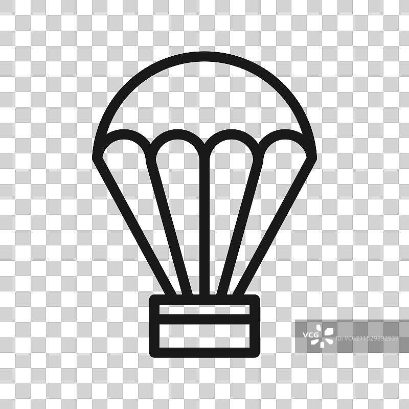 降落伞图标图片素材