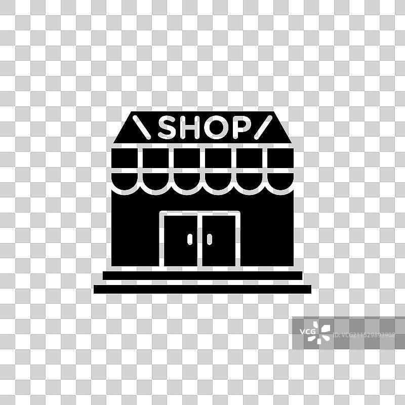 小型本地零售店图标集图片素材