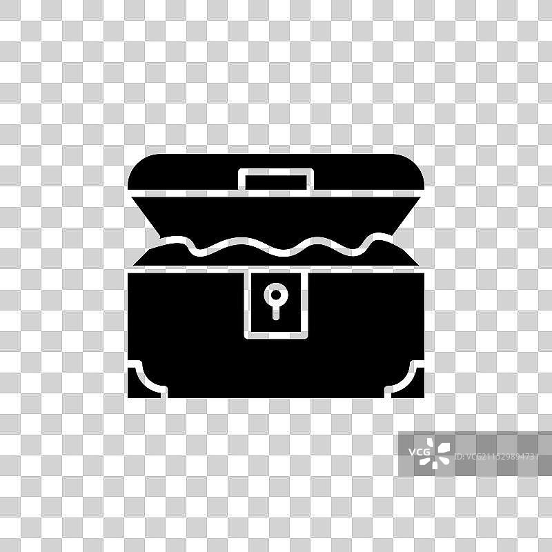 宝箱图标集，金钱箱符号图片素材