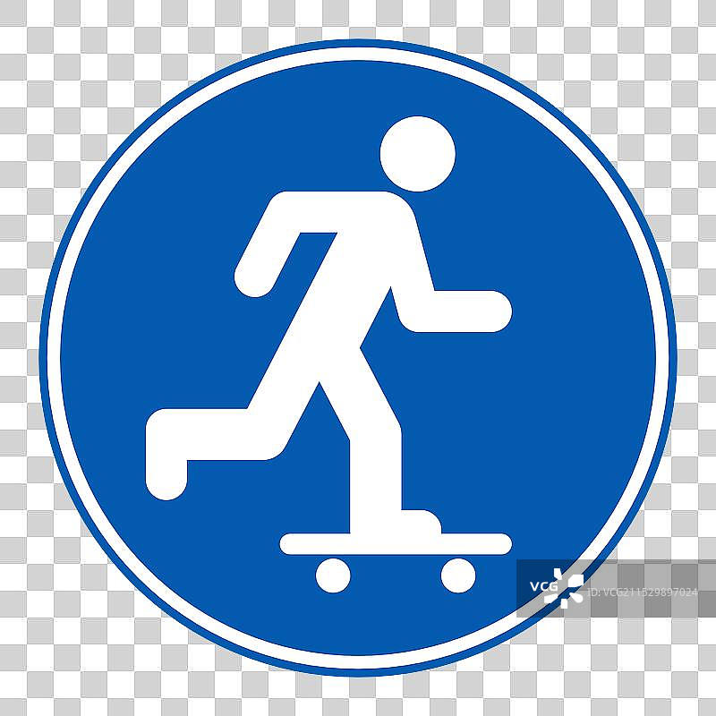 滑板骑手图标公园滑板路标图片素材