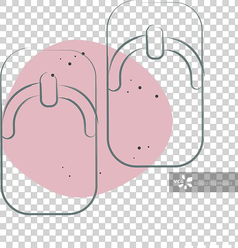 与樱花节相关的图标和颜色的木屐图片素材