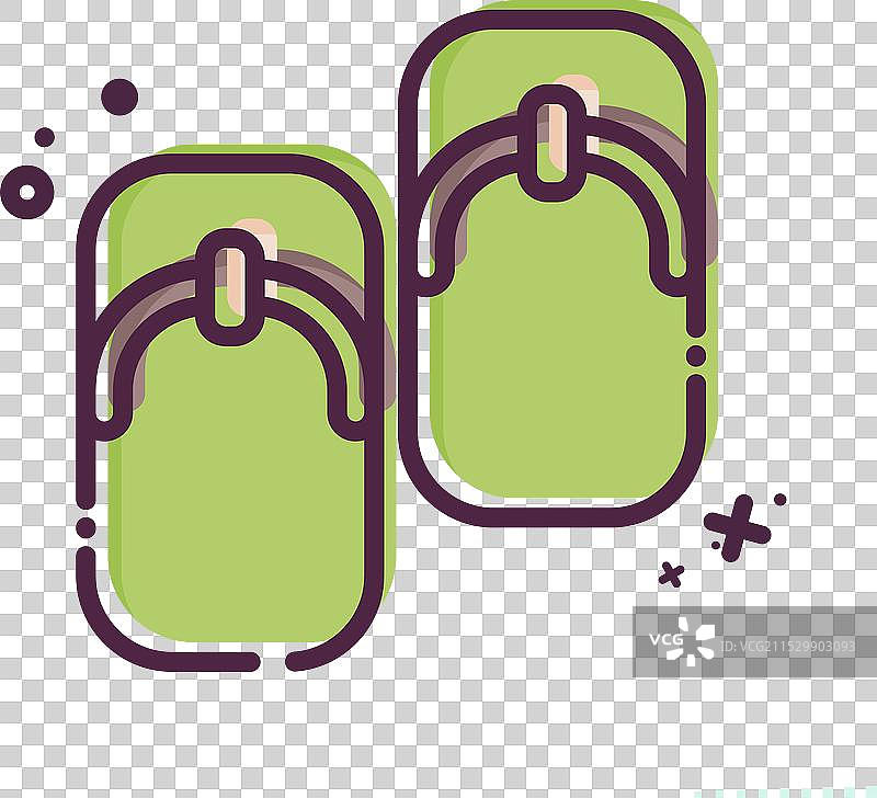 樱花节象征的木屐图标图片素材