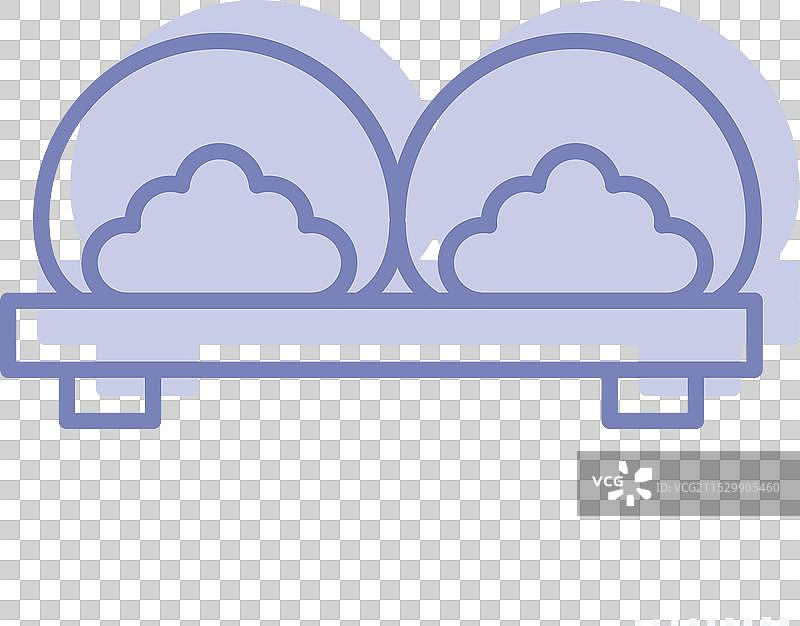 与樱花节相关的两个麻糬图标图片素材