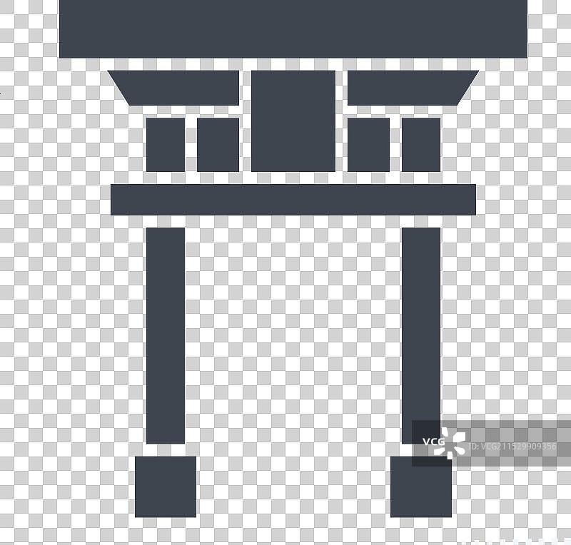 与樱花节相关的鸟居图标图片素材