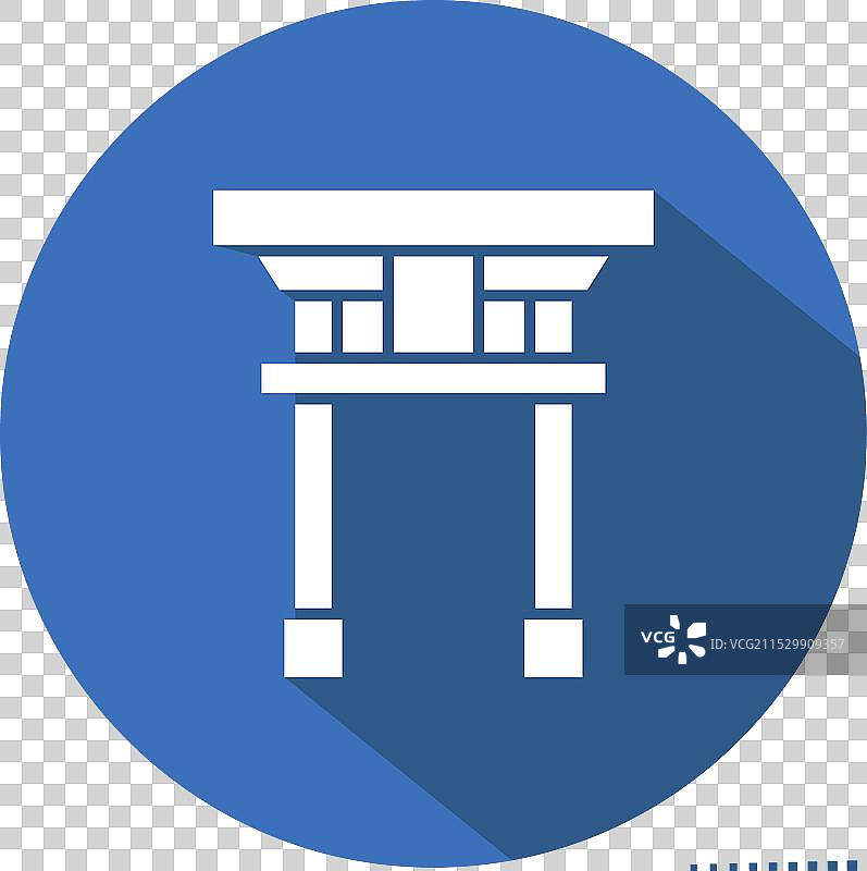 与樱花节相关的长形鸟居图标图片素材