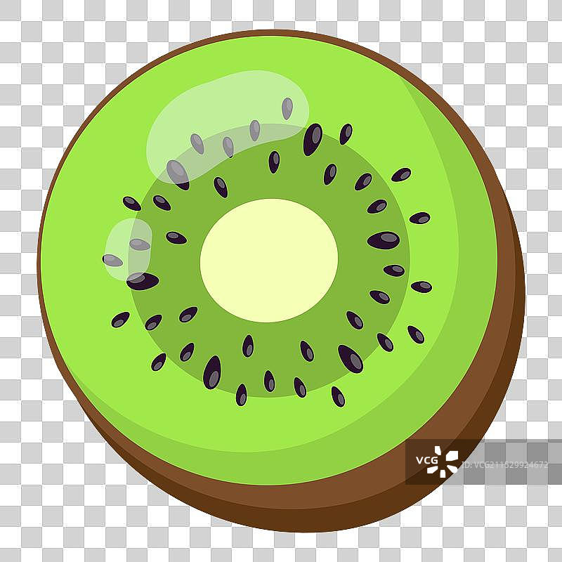 白色背景上的猕猴桃图片素材