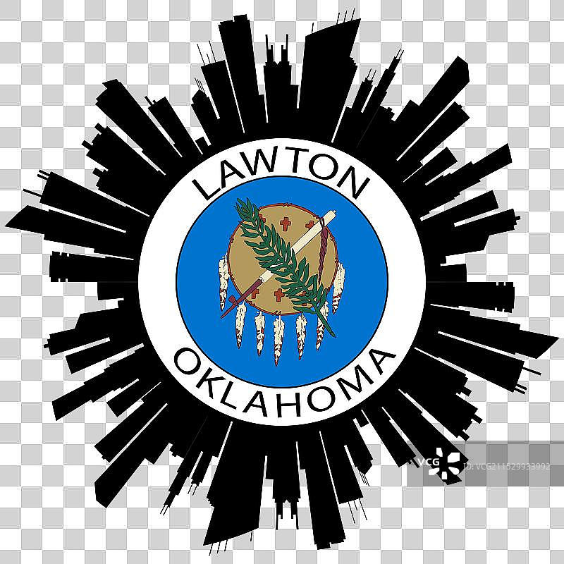 劳顿天际线 俄克拉荷马州 美国 旅行纪念品图片素材