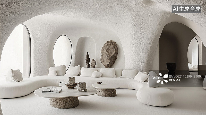 【AI数字艺术】现代风格室内设计图片素材